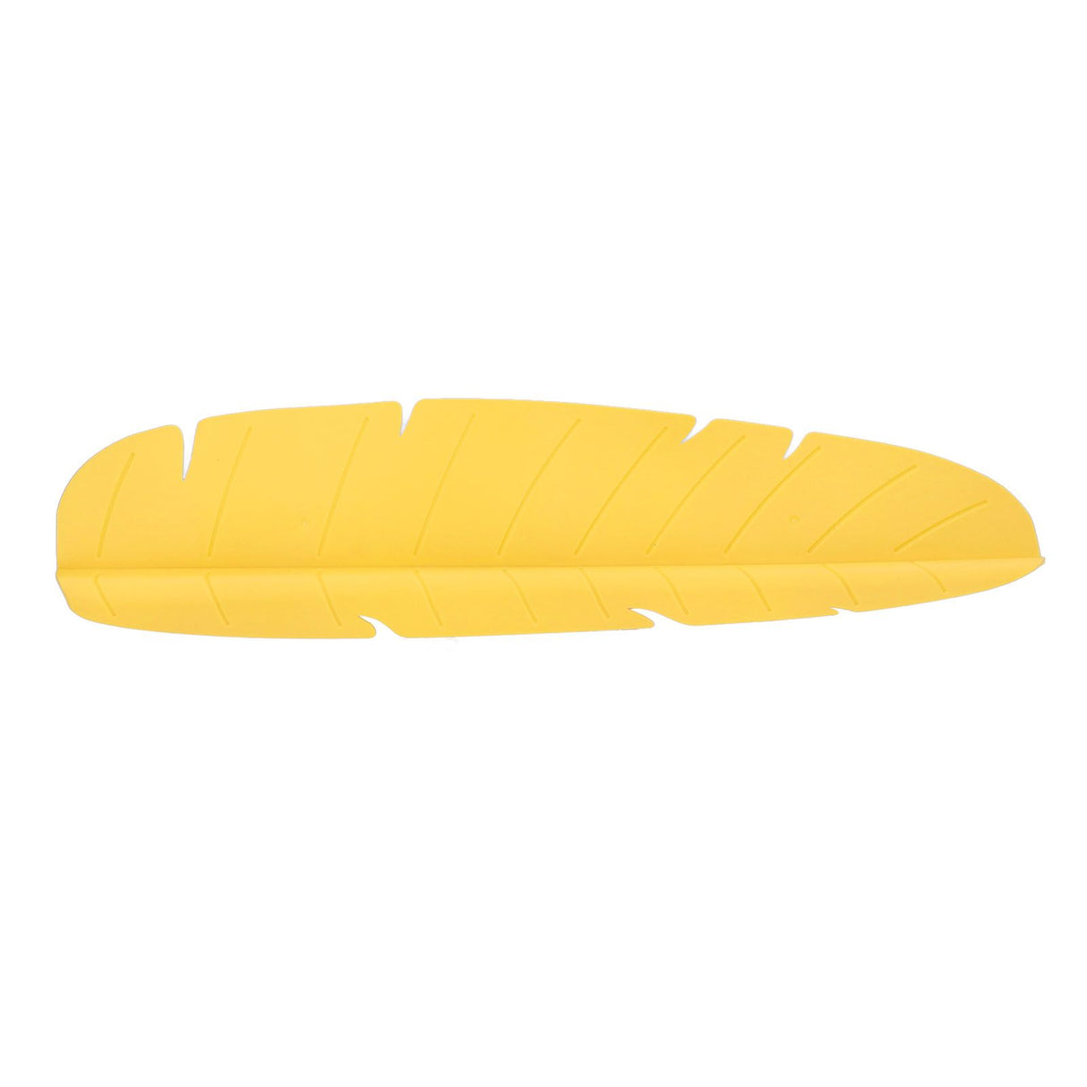 Kitchen Sink Water Splash Guard Elastic Reusable Banana Leaf Water Sink Splashing Guard for Dishes Vegetables Washing Yellow