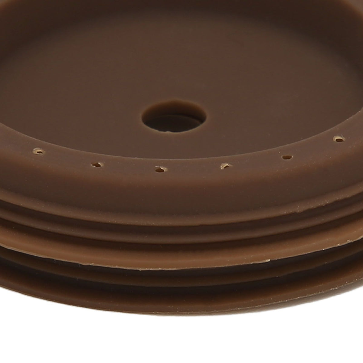 Reusable Coffee Capsule Lid Food Grade Silica Gel Environmental Resilient Lid with Brush Spoon for Vertuoline Pro Coffee Pod
