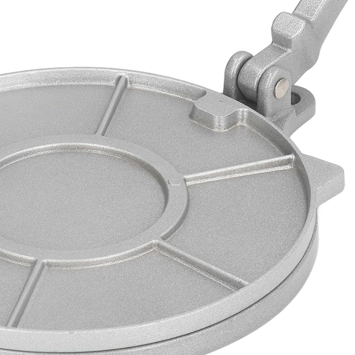 Tortilla Press 7.7in Rust Proof Aluminum Alloy Silver Heavy Duty Quesadilla Maker for Home Pasta Shops