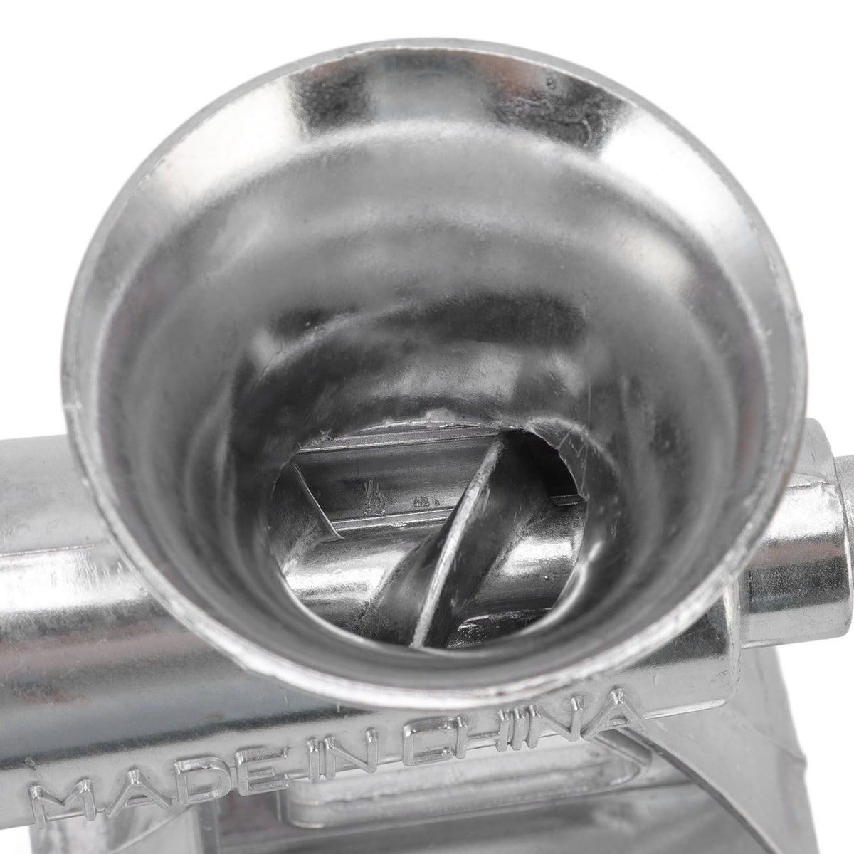 Manual Meat Grinder Silver Simple Operation Small Meat Mincer with Handle for Home Kitchen Restaurants Butcher Shops
