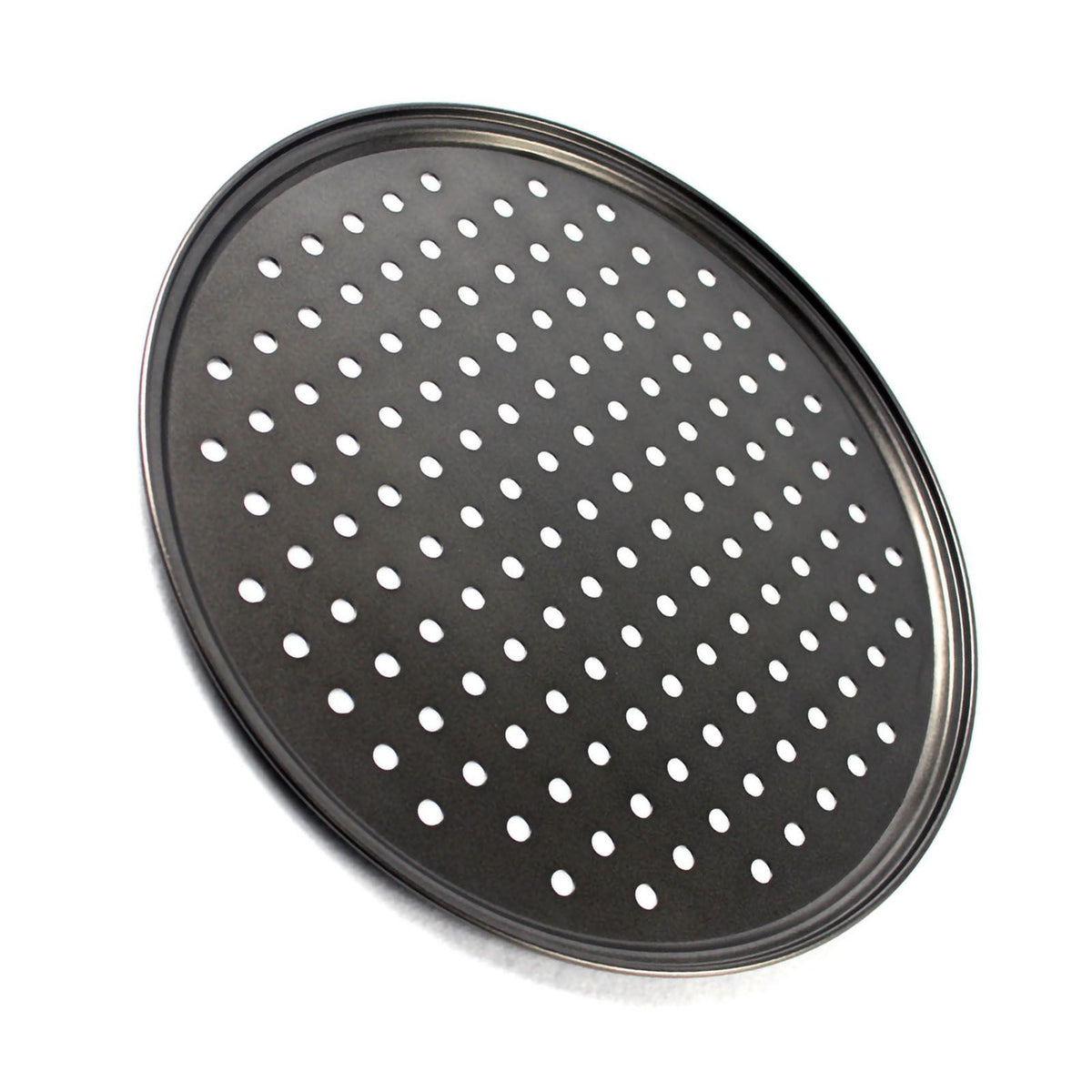 Perforated Pizza Pan Non Stick Baking Easy Unmolding Firm Bottom Vented Pizza Pan 32CM