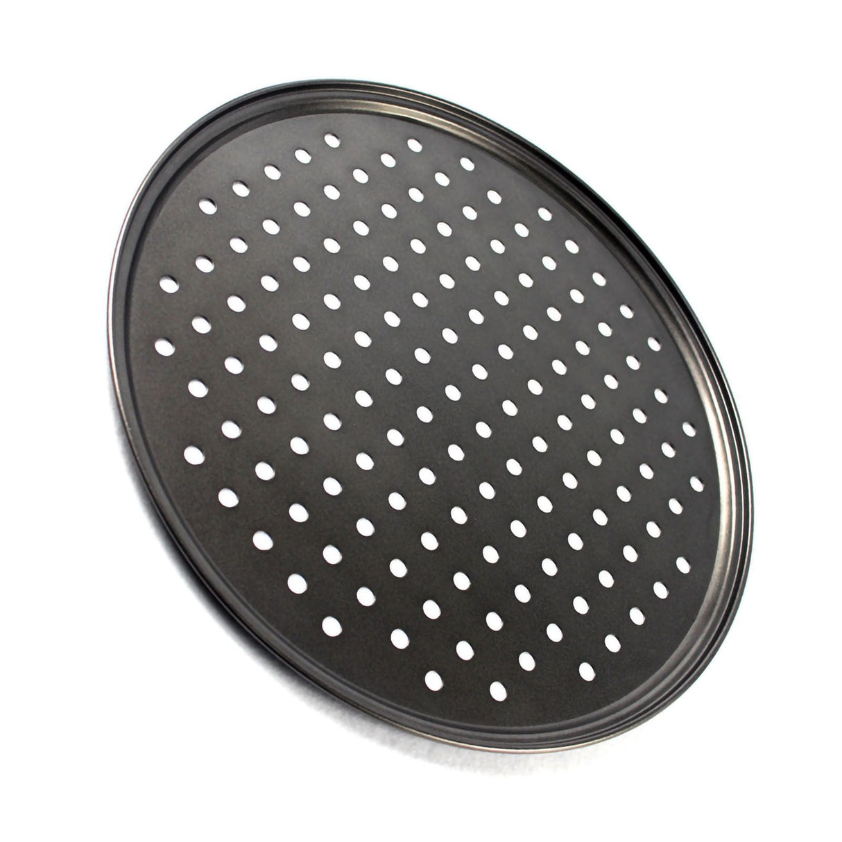Perforated Pizza Pan Non Stick Baking Easy Unmolding Firm Bottom Vented Pizza Pan 26CM