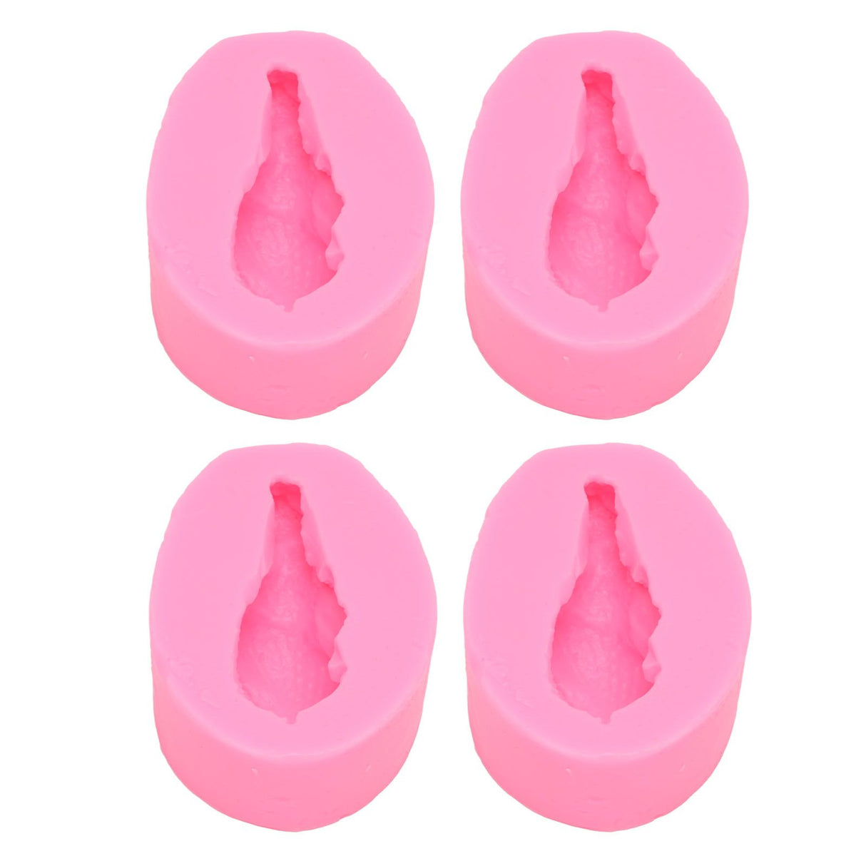 4 Pcs Silicone Mold Drumstick Shape Fondant Silicone Mold Chocolate Cake Decorating Mold DIY Pastry Baking Mold