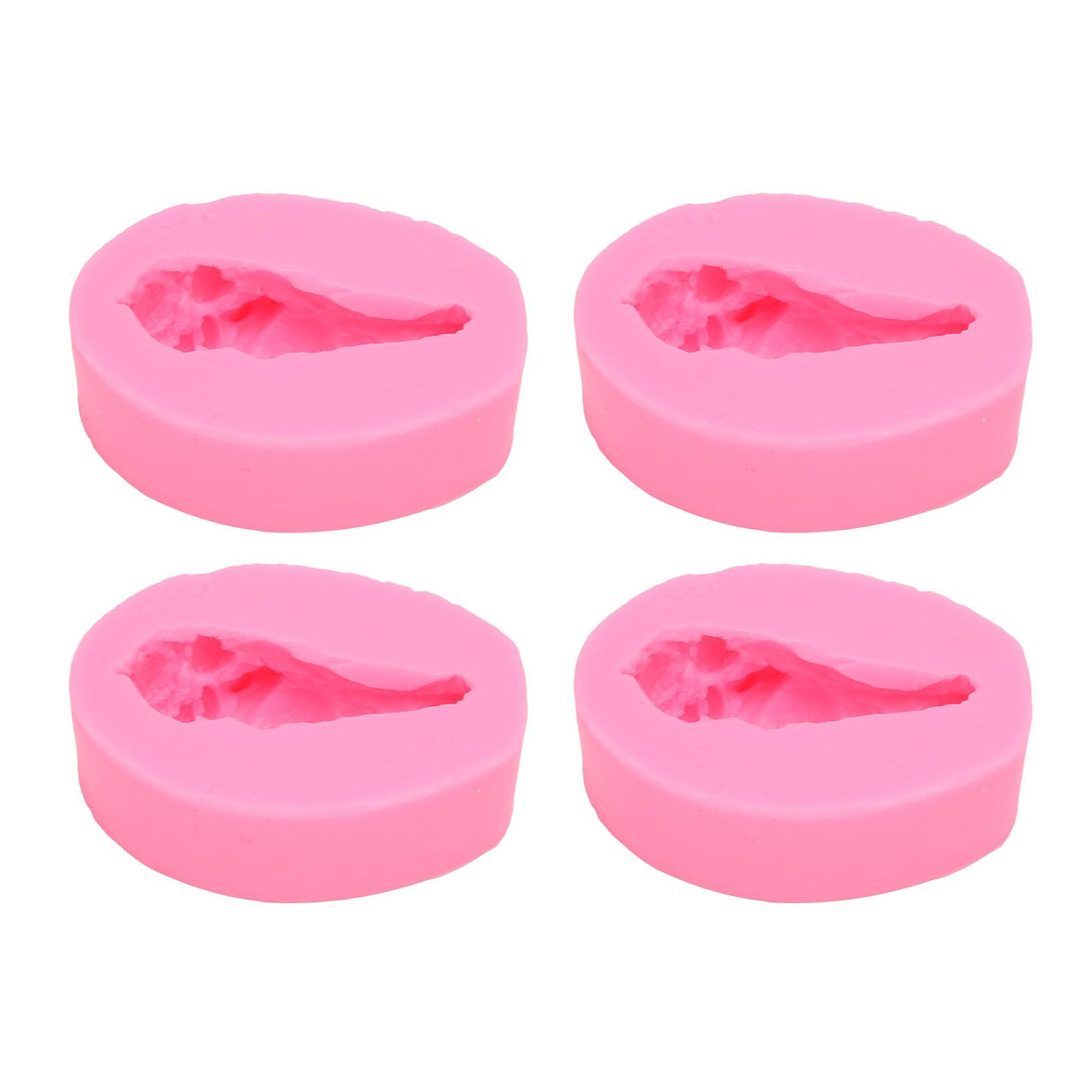 4 Pcs Silicone Mold Drumstick Shape Fondant Silicone Mold Chocolate Cake Decorating Mold DIY Pastry Baking Mold