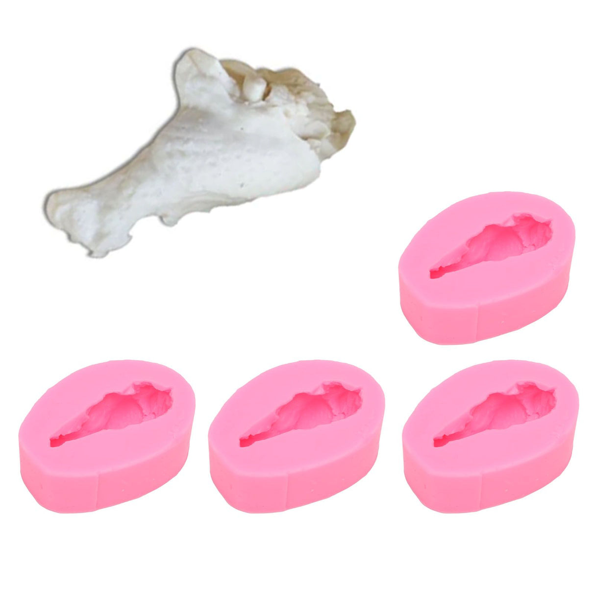 4 Pcs Silicone Mold Drumstick Shape Fondant Silicone Mold Chocolate Cake Decorating Mold DIY Pastry Baking Mold