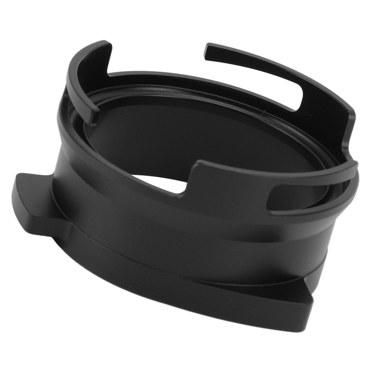 54mm Coffee Portafilter Dosing Funnel Aluminum Alloy Rotatable Dosing Funnel Coffee Machine Accessories Black