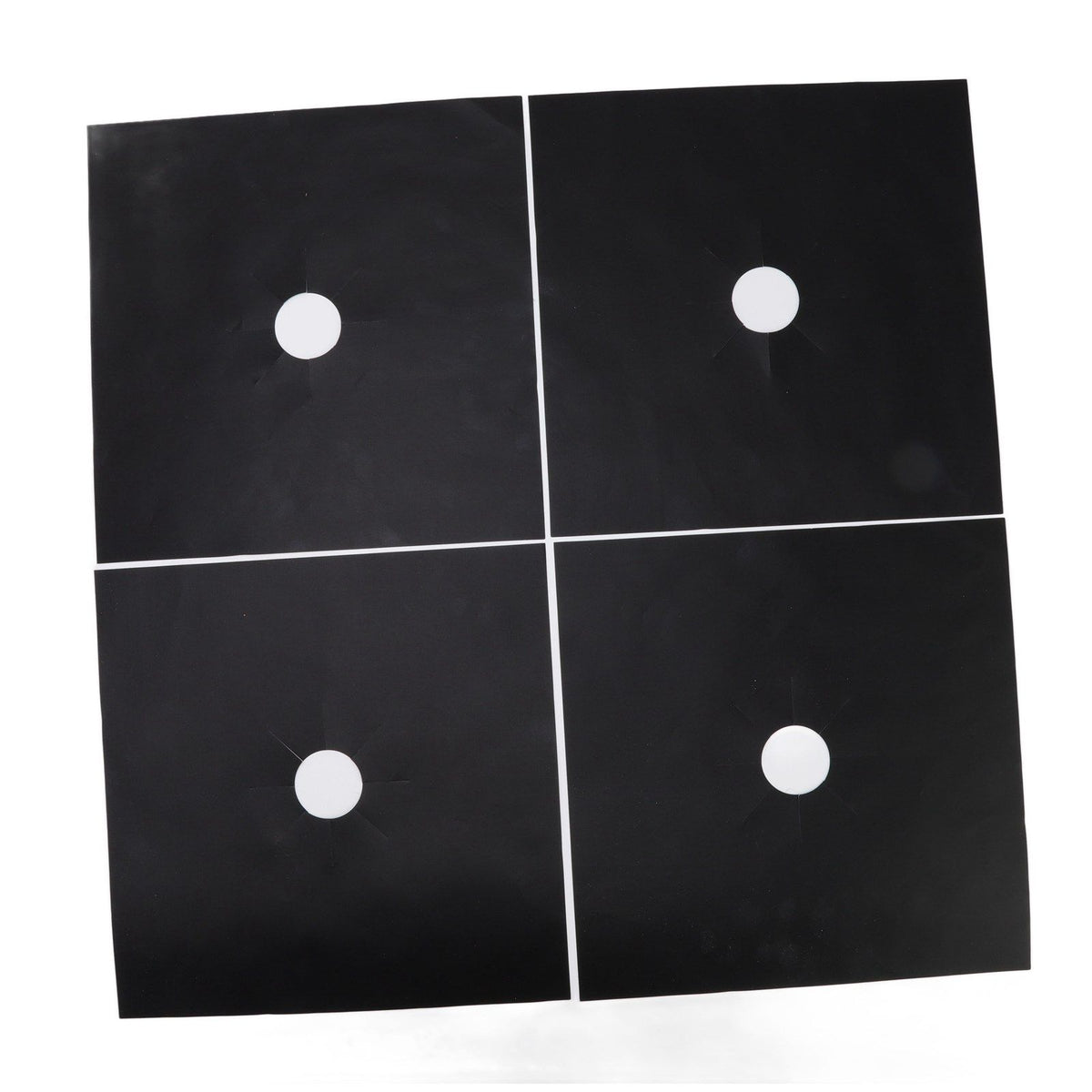 4Pcs Stove Burner Cover PTFE Coating Non Stick Gas Range Stove Top Protector Pad for Kitchen Cooking Black 27x27cm 0.1mm