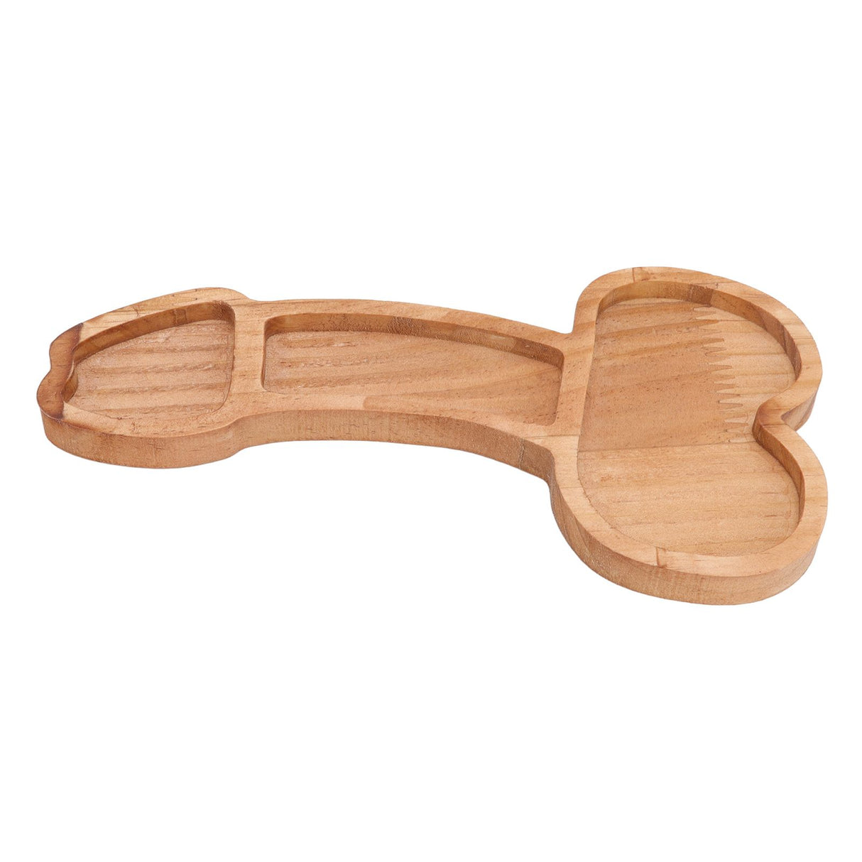 Aperitif Board Composite Wood Trumpet Shape Cooked Food Platter for Housewarming Gift Left