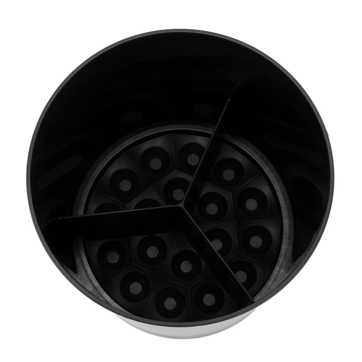Utensil Holder 360 Degree Rotatable Simple Chopstick Basket Tableware Storage Container for Home Kitchen Black