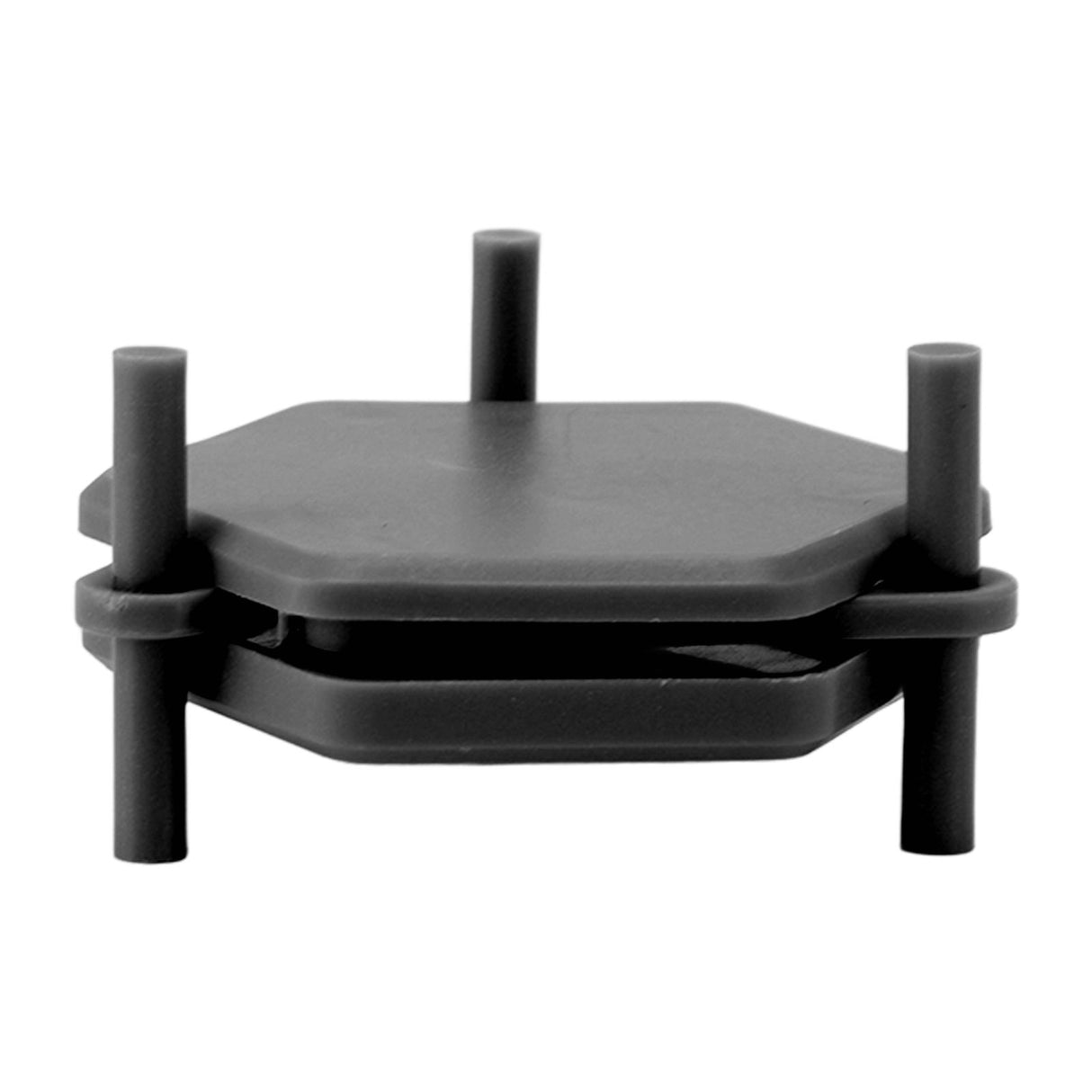 4Pcs Hexagonal Coaster Stylish Adjustable Multipurpose Hexagonal Coasters for Drinks and Small Objects Black