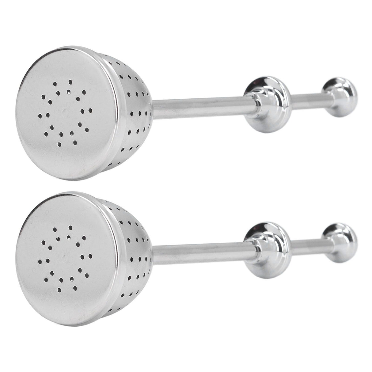 2Pcs Tea Strainer Long Handle Stainless Steel Infuser Filter Reusable Teapot Interval Diffuser