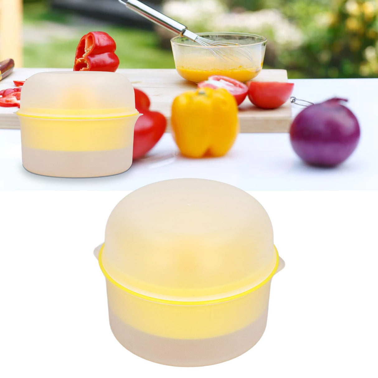 Lemon Squeezer 2 in 1 Juicer Juice Press Yolk Separator PP Hand Tool for Fruit Orange