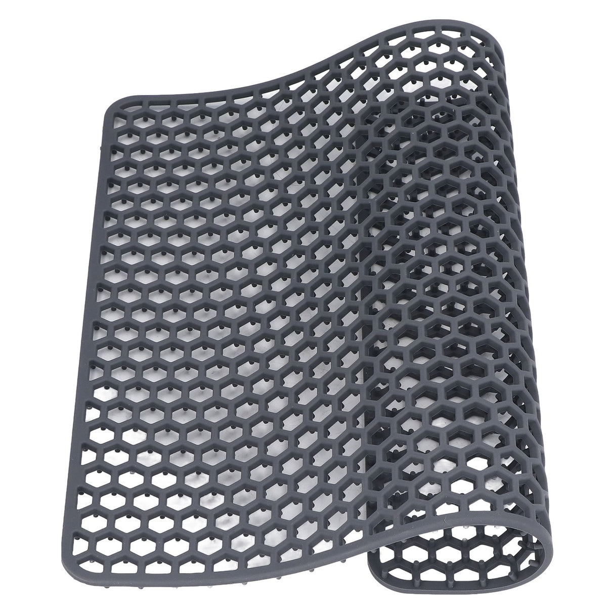 Sink Mat Silicone Durable Grid Design Anti Slip Sink Protection Pad for Kitchen Stainless Steel Ceramic Sinks