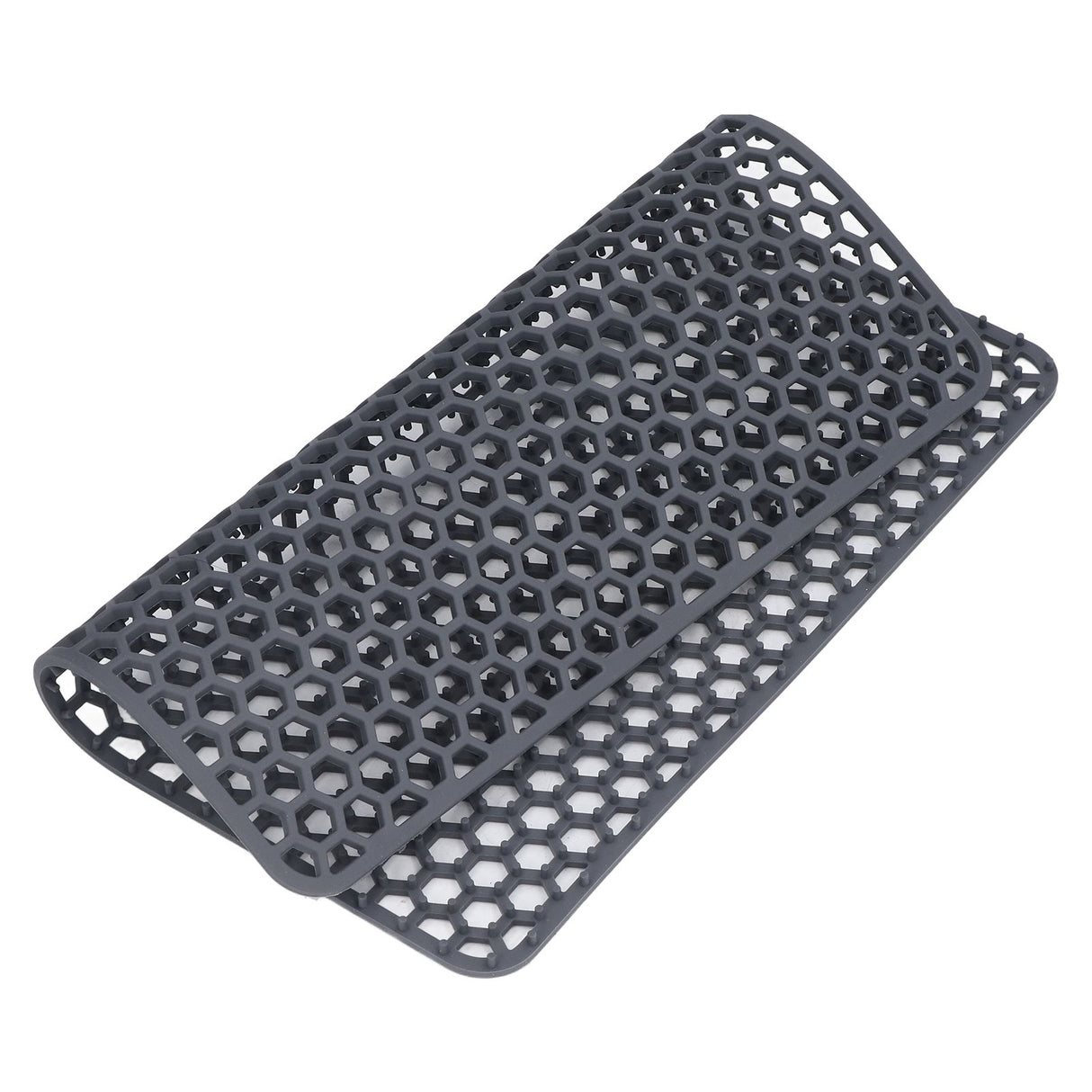 Sink Mat Silicone Durable Grid Design Anti Slip Sink Protection Pad for Kitchen Stainless Steel Ceramic Sinks