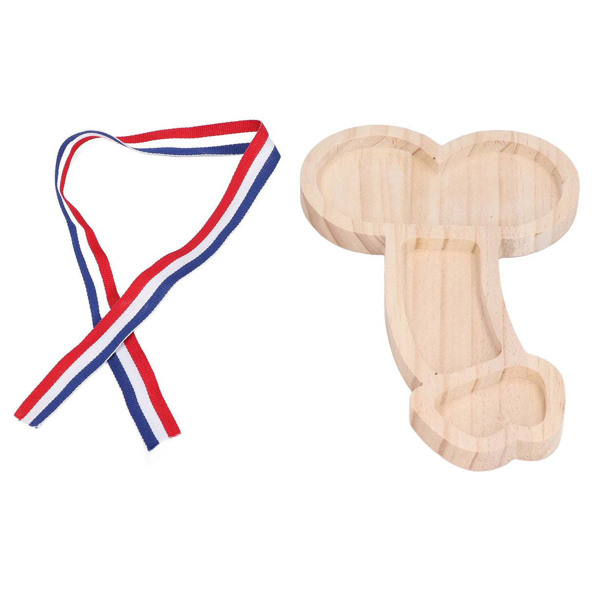 Novelty Aperitif Board 24cm 3 Part BPA Free Cheese Plate Beech Wood Practical Food Platter for Gift Housewarming Party Left
