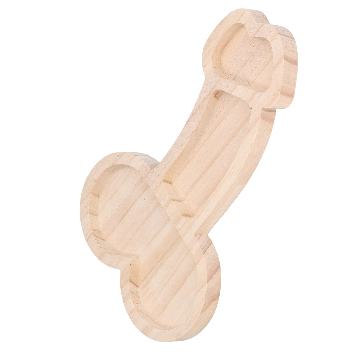 Novelty Aperitif Board 24cm 3 Part BPA Free Cheese Plate Beech Wood Practical Food Platter for Gift Housewarming Party Left