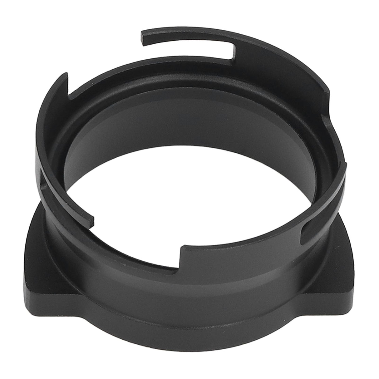 54mm Coffee Portafilter Dosing Funnel Aluminum Alloy Rotatable Dosing Funnel for Coffee Machine Black