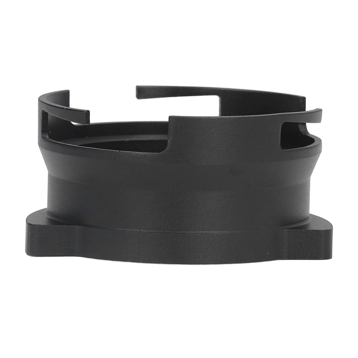 54mm Coffee Portafilter Dosing Funnel Aluminum Alloy Rotatable Dosing Funnel for Coffee Machine Black
