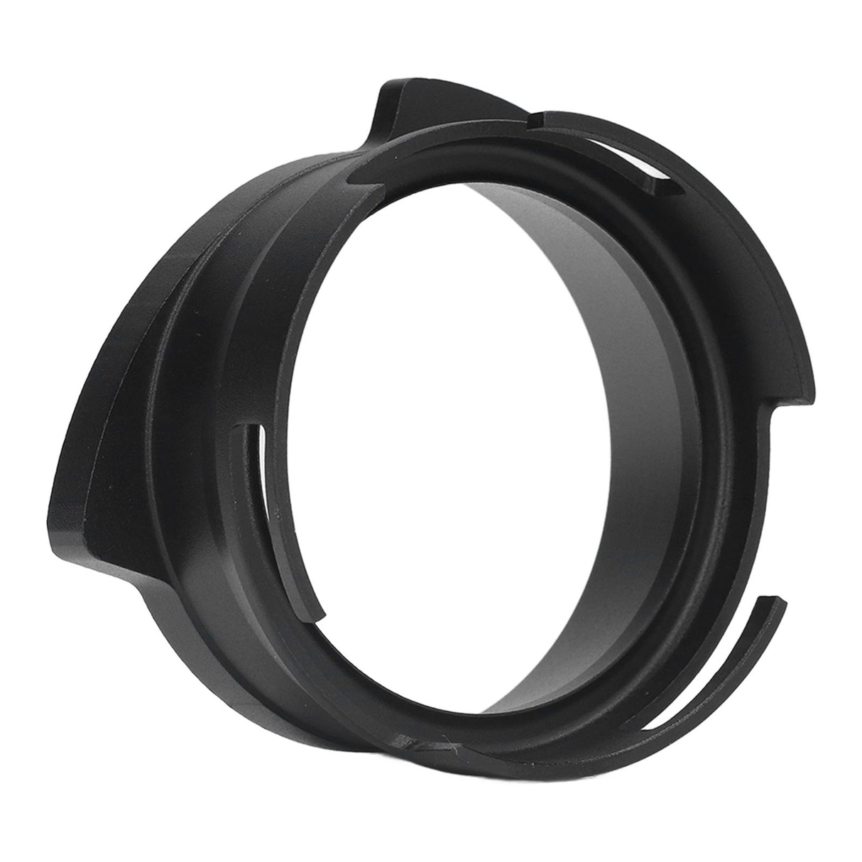 54mm Coffee Portafilter Dosing Funnel Aluminum Alloy Rotatable Dosing Funnel for Coffee Machine Black