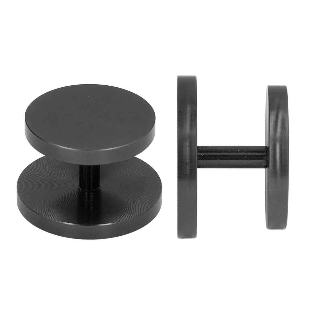 Double Head Coffee Powder Tamper Non Corrosive Aluminum Dual Sided Coffee Powder Hammer for Coffee Black