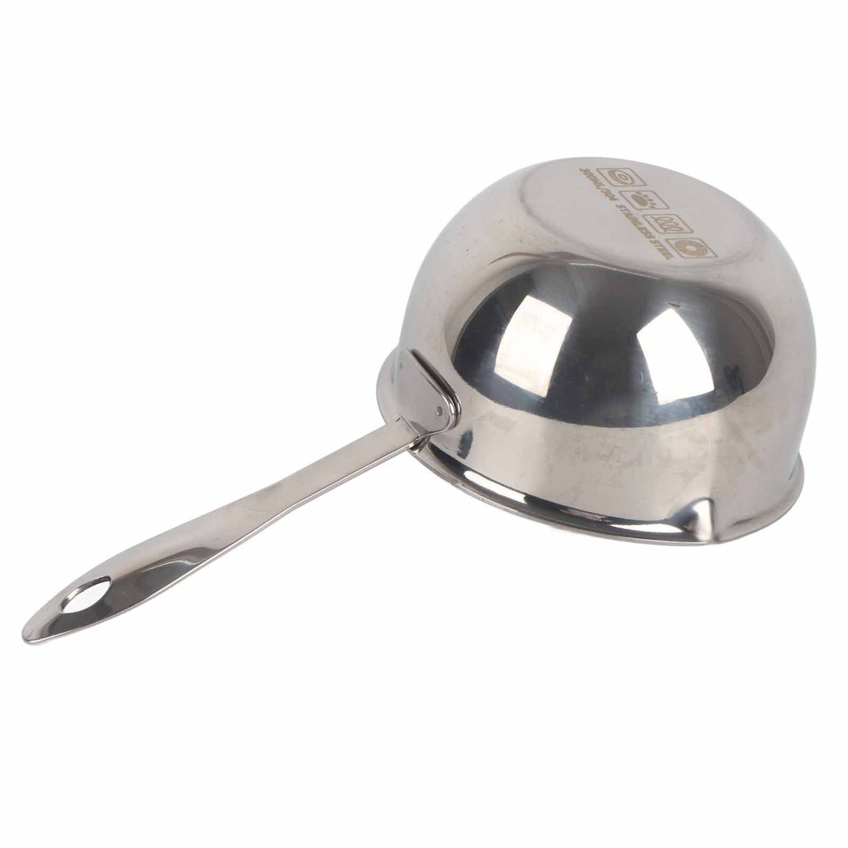 Butter Warmer Pot All in One Flat Induction Bottom Stainless Steel Mini Butter Hot Pot Milk Pot Small Saucepan 300ML