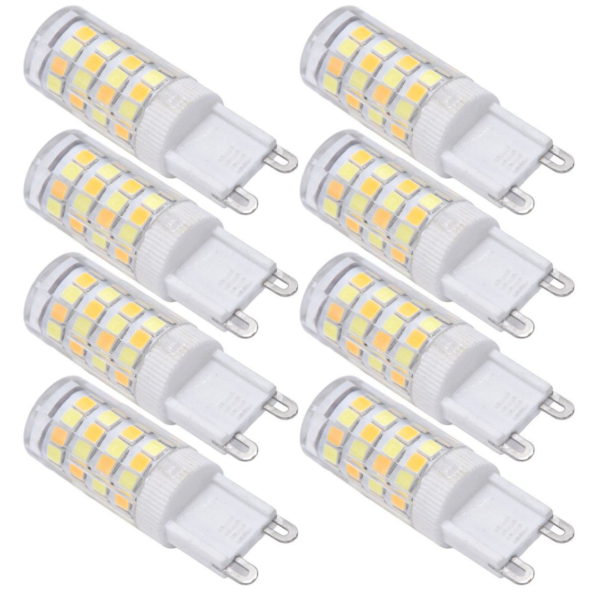 10PCS G9 220V LED Lamp Dimmable Ceramic LED Bulb Replace Halogen Lamp for ChandelierG9 5W 52LED