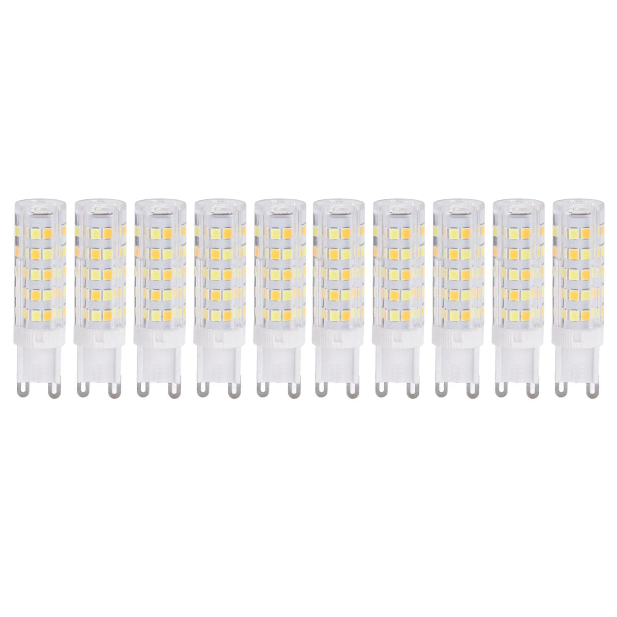 10PCS G9 220V LED Lamp Dimmable Ceramic LED Bulb Replace Halogen Lamp for ChandelierG9 7W 64LED