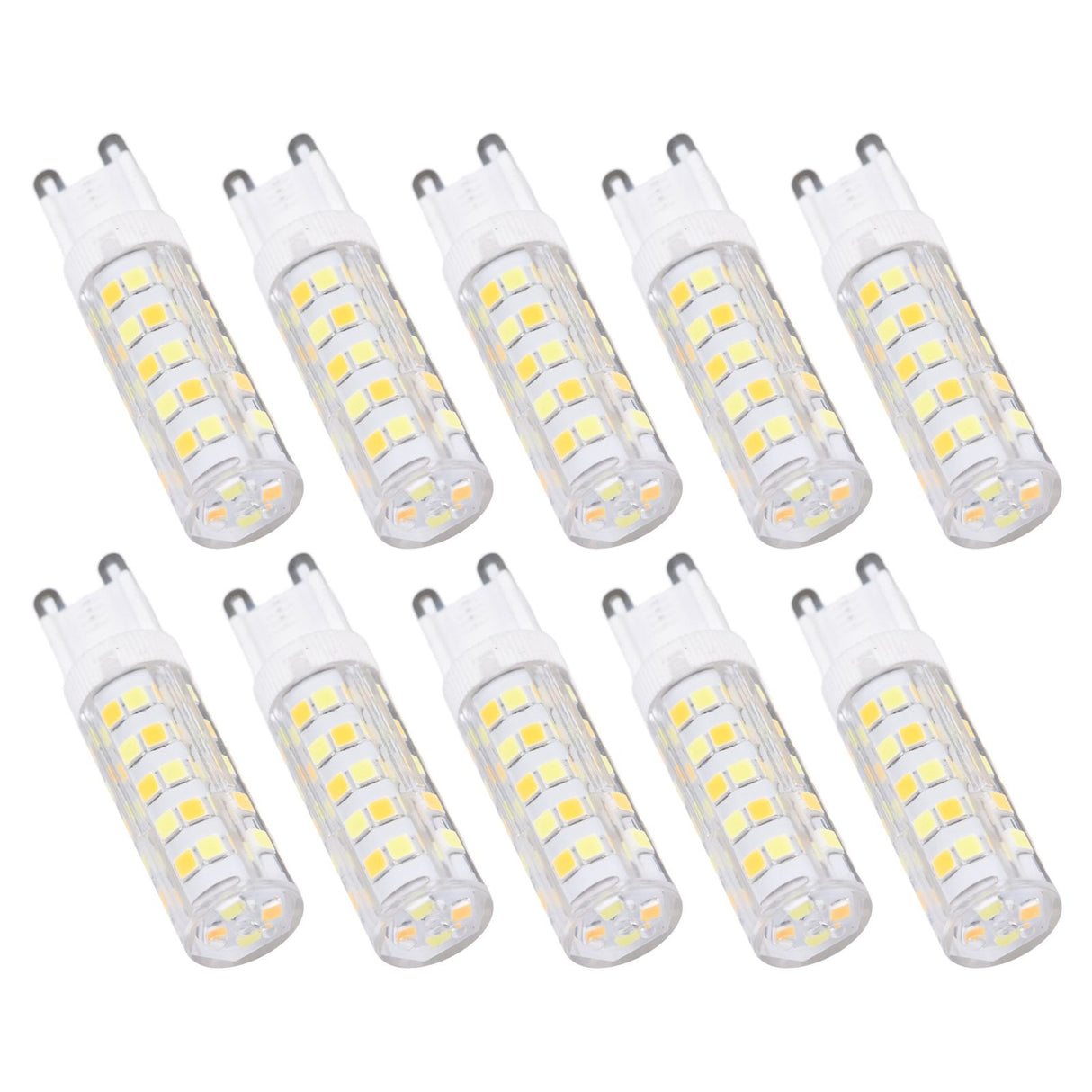 10PCS G9 220V LED Lamp Dimmable Ceramic LED Bulb Replace Halogen Lamp for ChandelierG9 7W 64LED