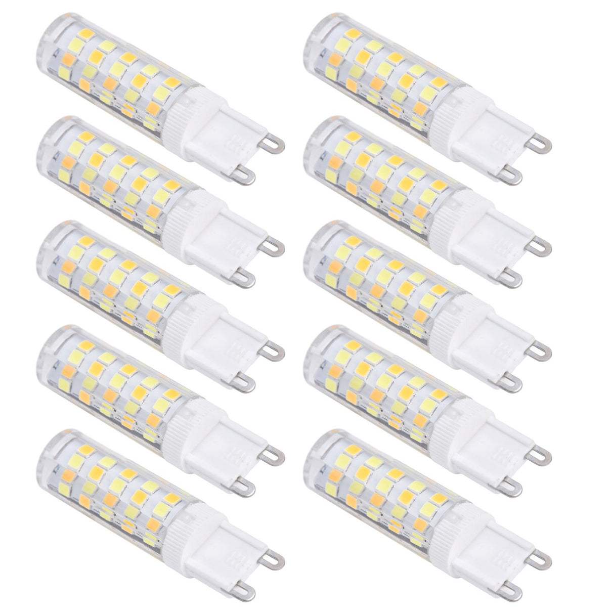10PCS G9 220V LED Lamp Dimmable Ceramic LED Bulb Replace Halogen Lamp for ChandelierG9 7W 64LED