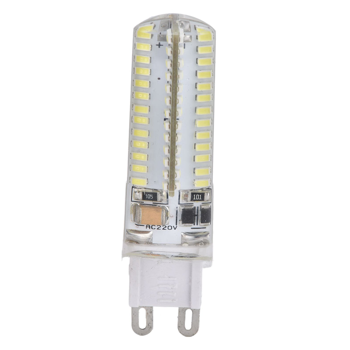 6Pcs G9 Silicone Bulbs 5W 104LED Light Bulb IP45 Waterproof for Home Chandelier Wall Lamp 220VWarm Light