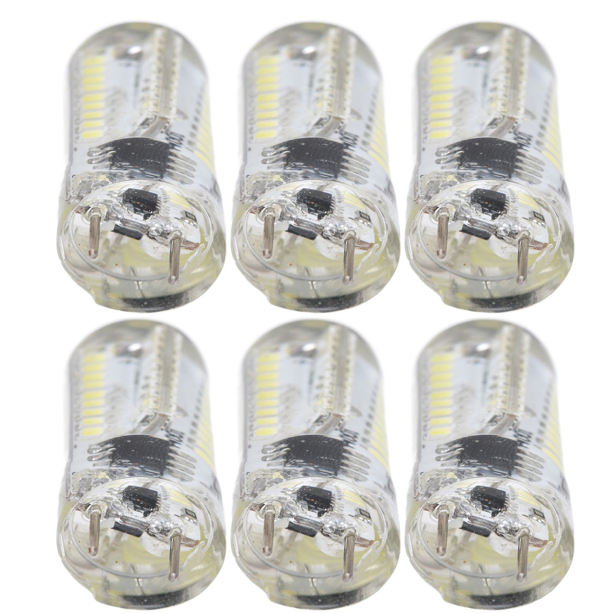 6Pcs G8 Small Bulbs 5W Small Bulb Light Source 80LED for CeilingLamp Wall Lamp Table Lamp 110VWarm Light