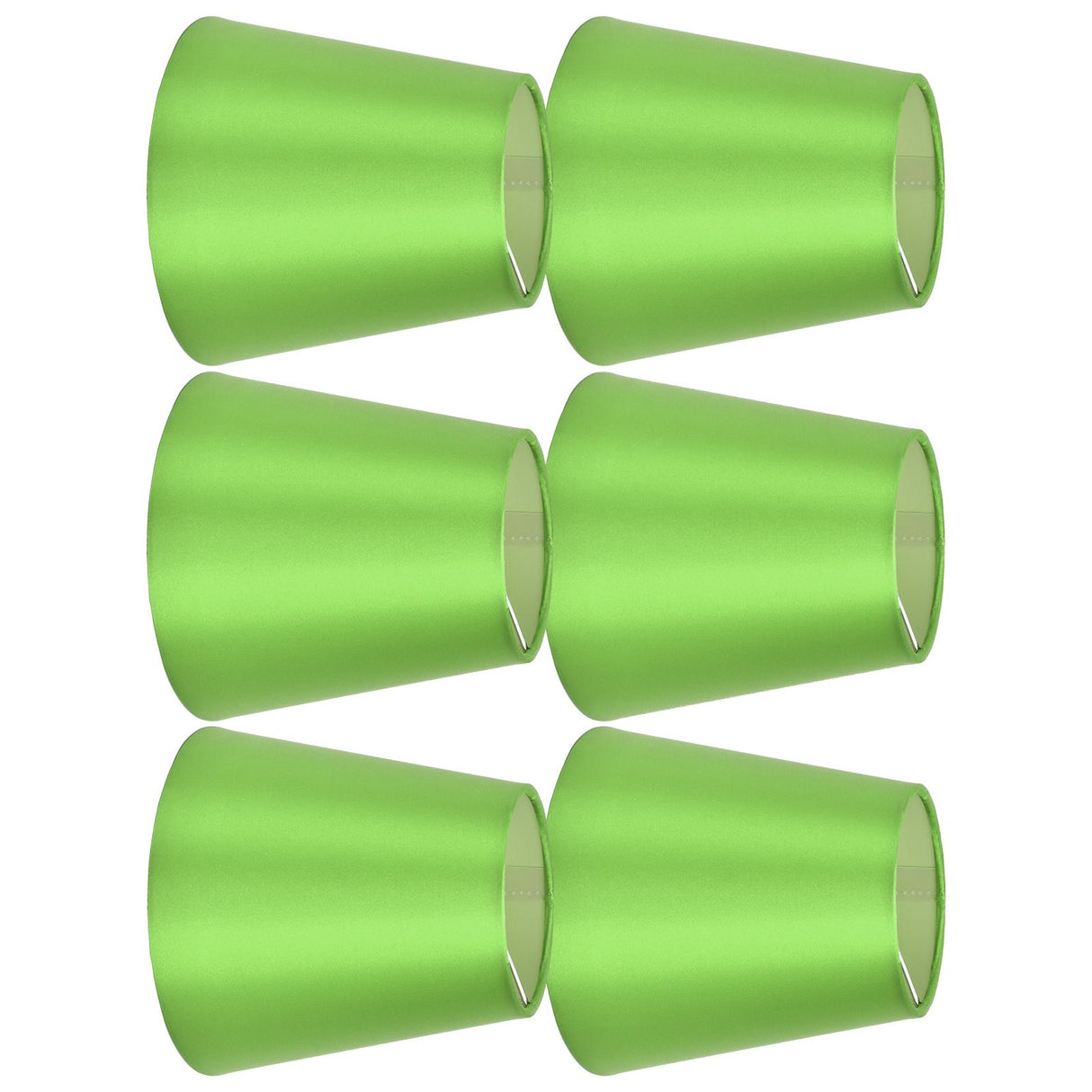 6PCS E14 Lamp Shade Fabric Lampshade Table Lamp Ceiling Lamp Shade for Bedroom Living RoomFluorescent Green PX157
