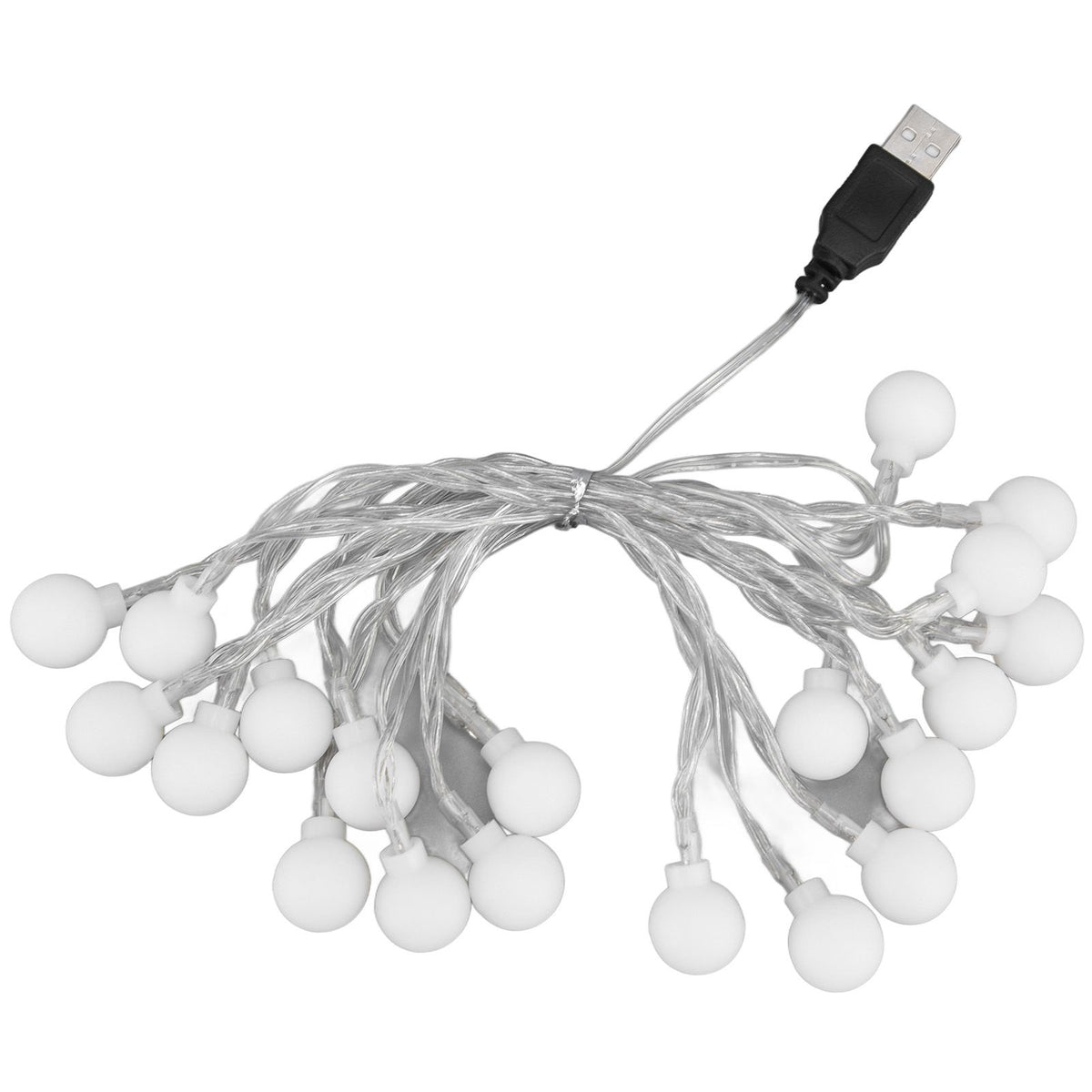 3 M 20LED String Lights LED Globe Outdoor Indoor String Lights for Girls Room Decoration Festive Birthday USB Power Supply