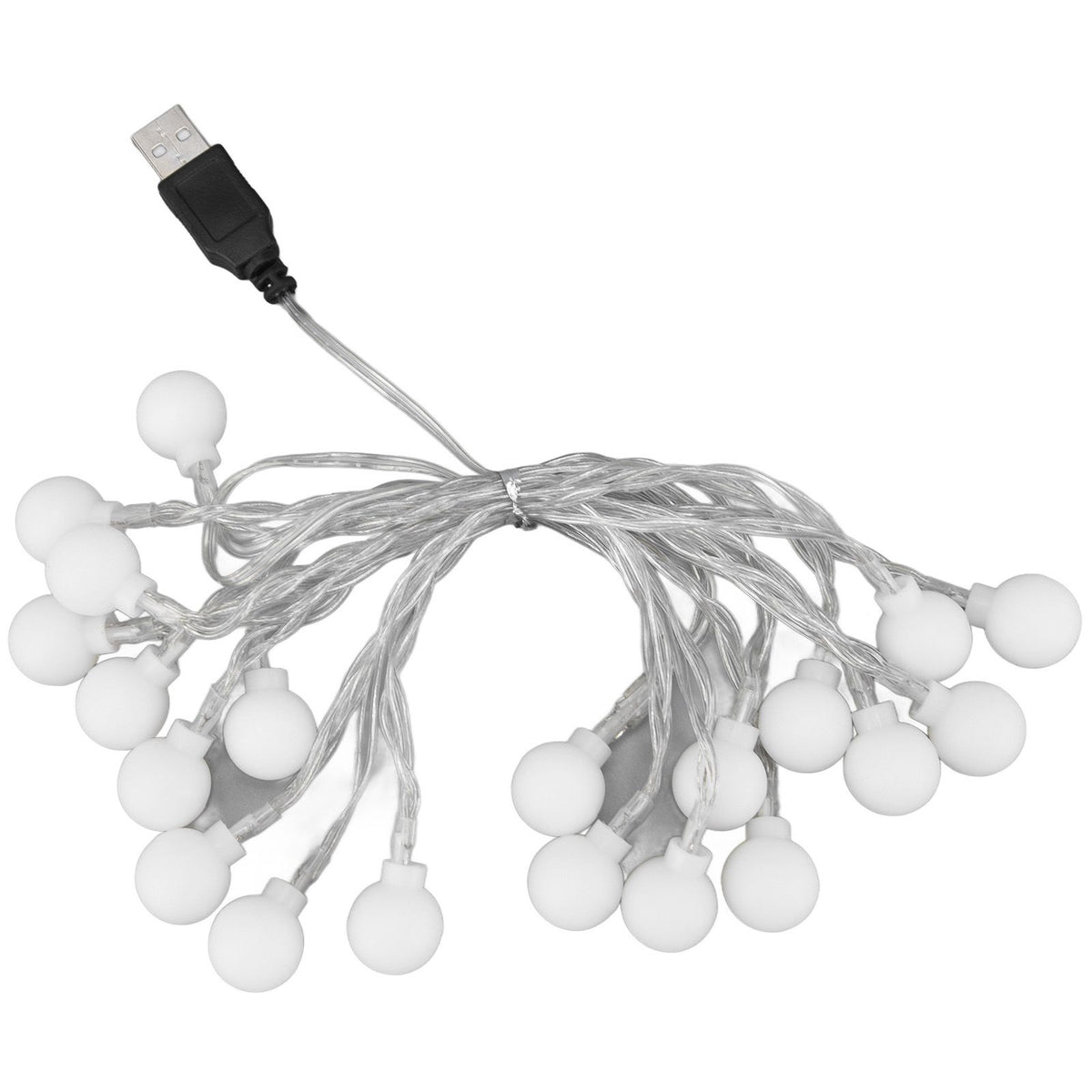 3 M 20LED String Lights LED Globe Outdoor Indoor String Lights for Girls Room Decoration Festive Birthday USB Power Supply