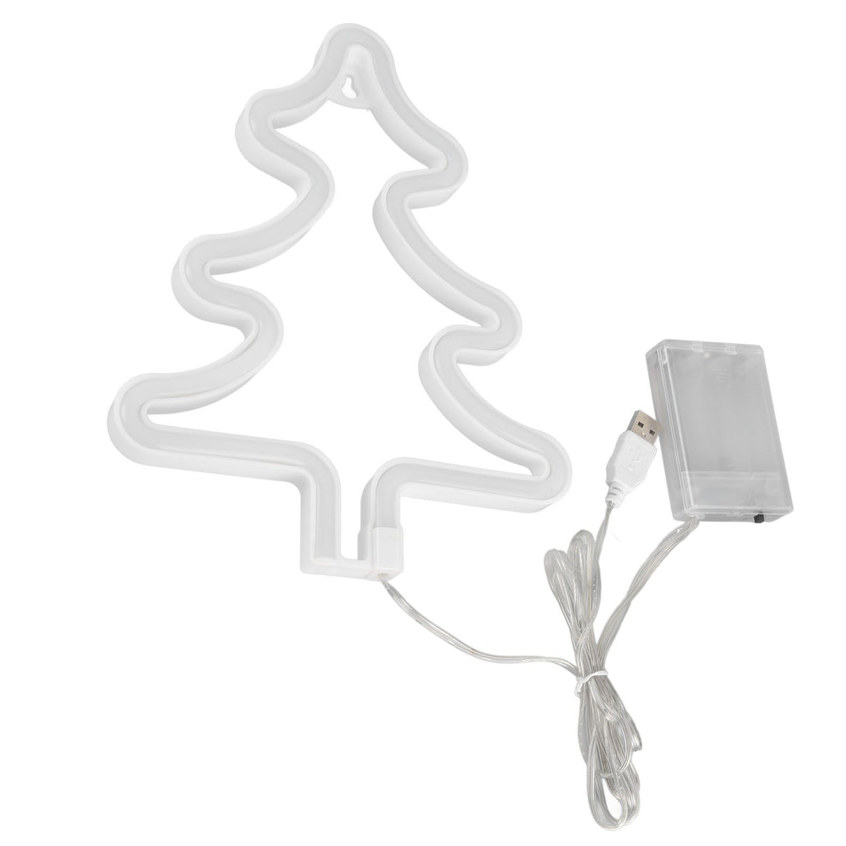 Led Light Sign Green Christmas Trees Safe Stable Unique Shape Wide Application Neon Light for Bedroom Bar Party