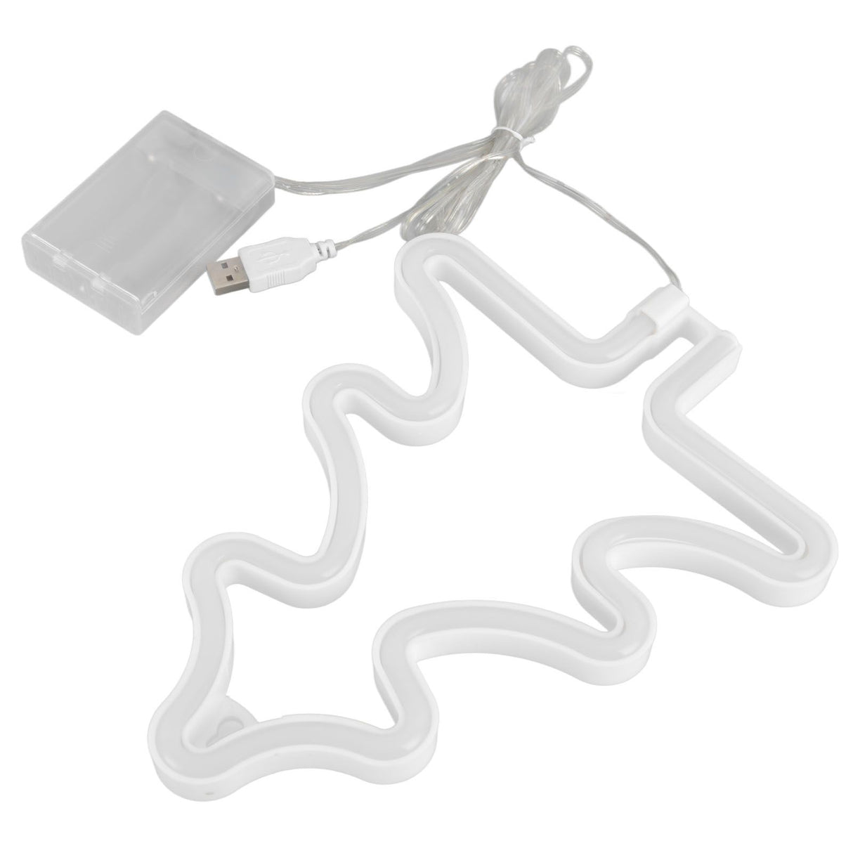 Led Light Sign Green Christmas Trees Safe Stable Unique Shape Wide Application Neon Light for Bedroom Bar Party