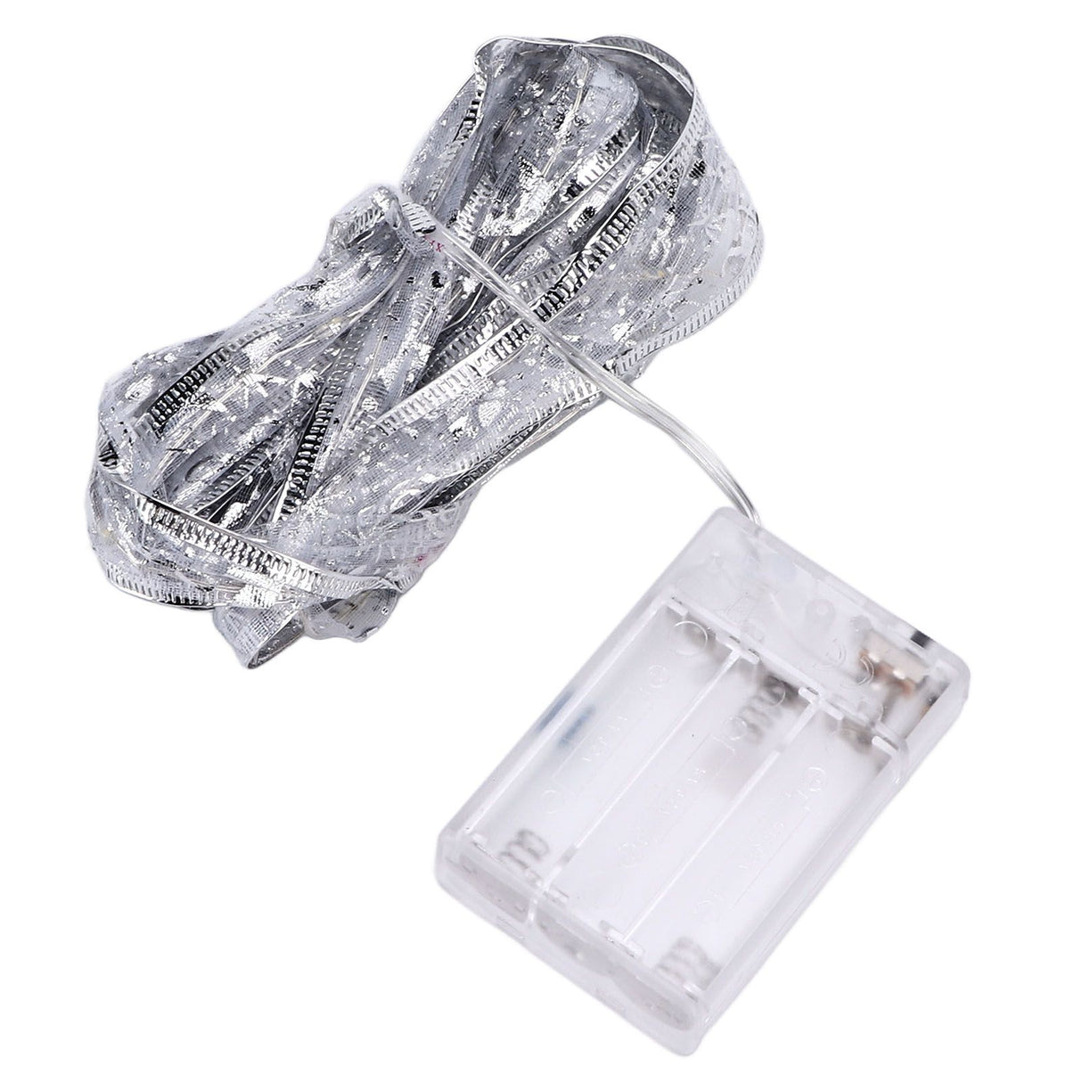 13.12ft LED Christmas Ribbon Light Waterproof Christmas Tree Decorative Light Silver Light RibbonColorful Light