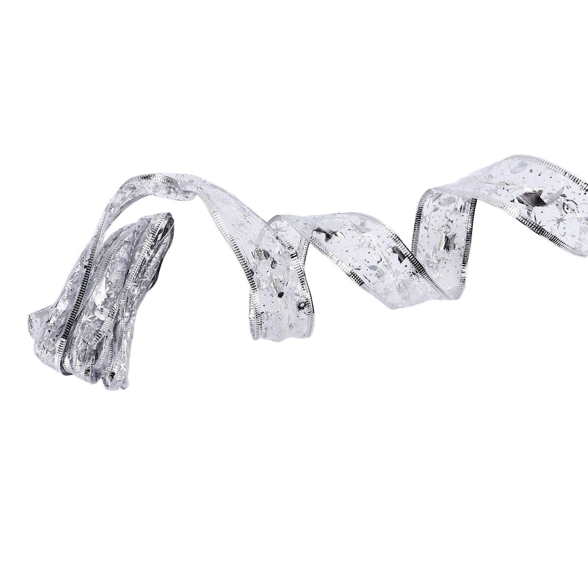 13.12ft LED Christmas Ribbon Light Waterproof Christmas Tree Decorative Light Silver Light RibbonColorful Light