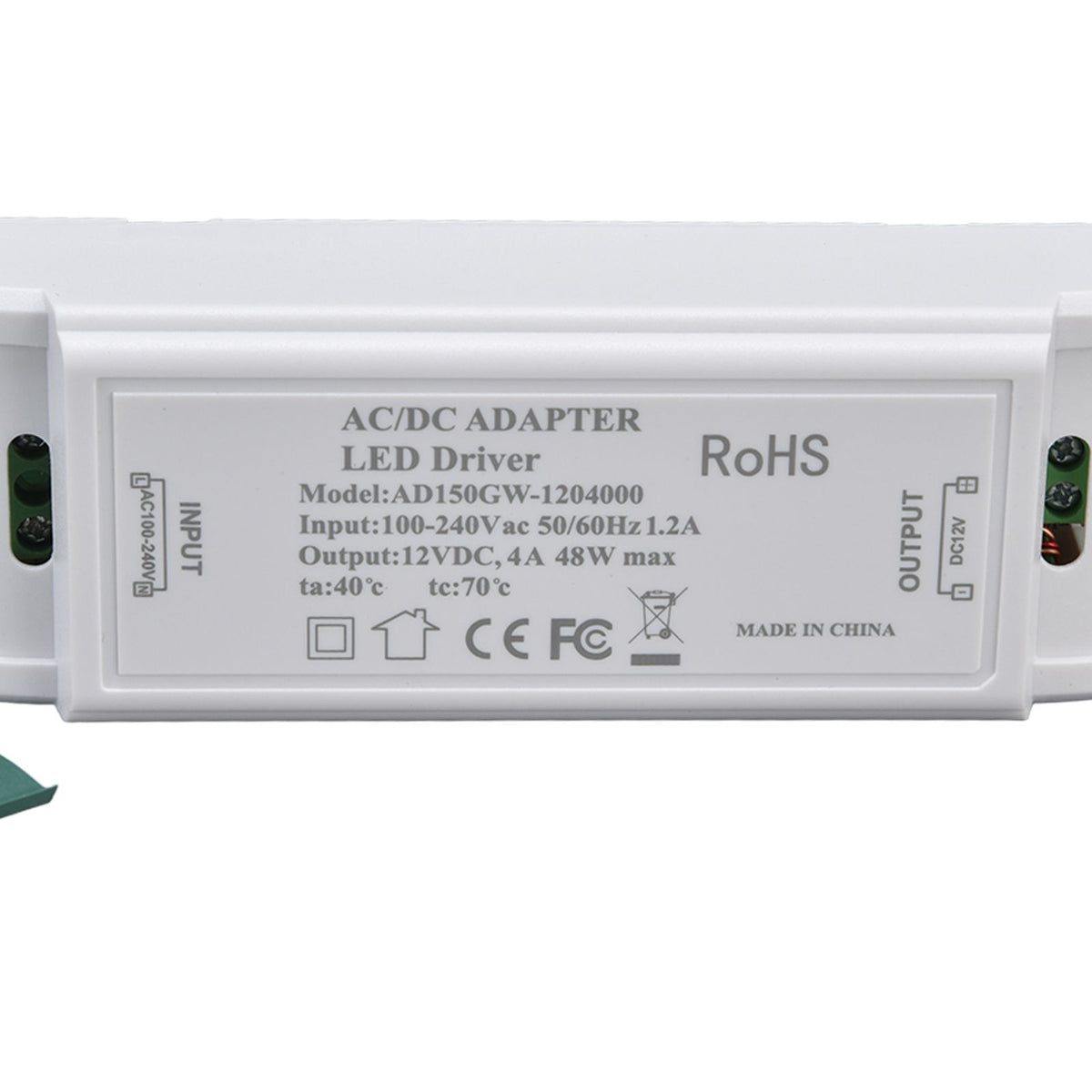 LED Power Driver 12V DC 48W 4A Constant Current Voltage Adapter 12V LED Power Transformer AC100‑240V