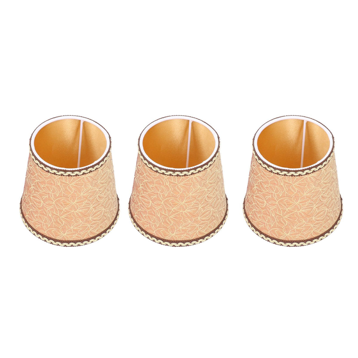 3Pcs Fabric Lampshade High Light Transmittance Perfect Edging Interventional Installation Safety Design Table Lamp Shade