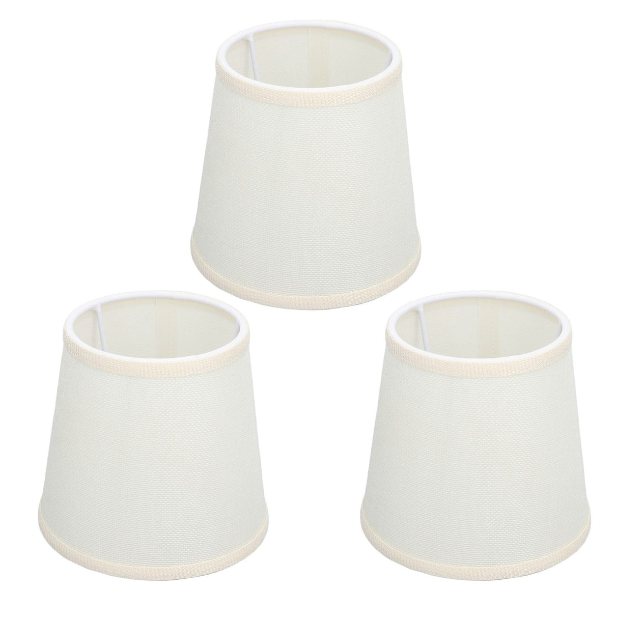 3Pcs Table Lampshade Hand Crafted High Transmittance Soft Cloth Highly Durable Safe Design Small Lamp Shades