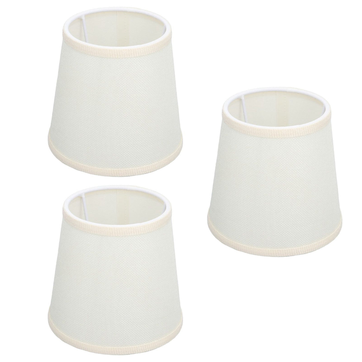 3Pcs Table Lampshade Hand Crafted High Transmittance Soft Cloth Highly Durable Safe Design Small Lamp Shades