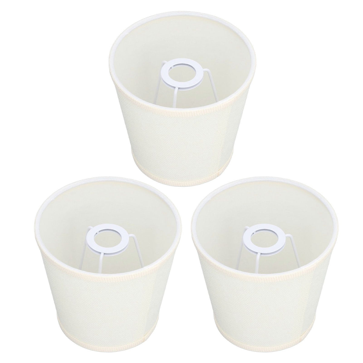 3Pcs Table Lampshade Hand Crafted High Transmittance Soft Cloth Highly Durable Safe Design Small Lamp Shades