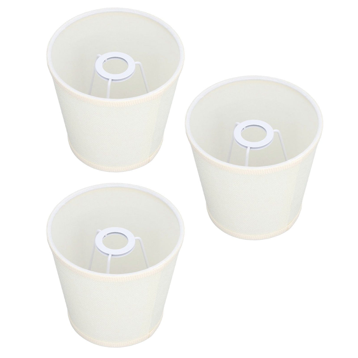 3Pcs Table Lampshade Hand Crafted High Transmittance Soft Cloth Highly Durable Safe Design Small Lamp Shades