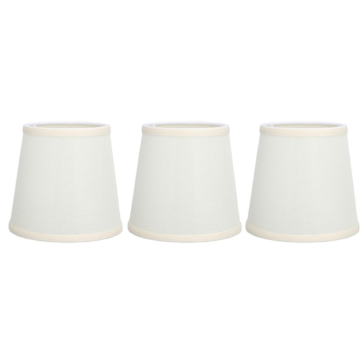 3Pcs Table Lampshade Hand Crafted High Transmittance Soft Cloth Highly Durable Safe Design Small Lamp Shades