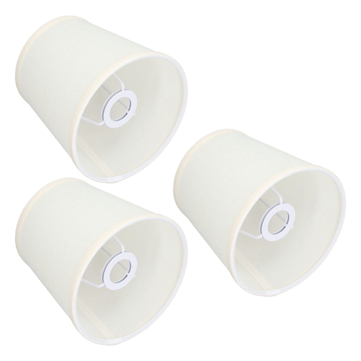 3Pcs Table Lampshade Hand Crafted High Transmittance Soft Cloth Highly Durable Safe Design Small Lamp Shades