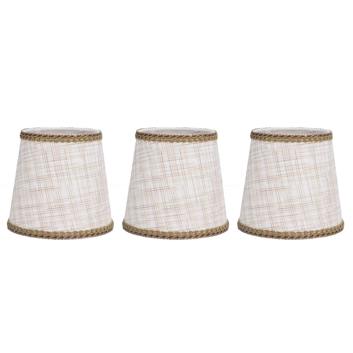 3Pcs Small Lamp Shades Hand Crafted Exquisite Soft Lightweight Dustproof High Luminousness Table Lampshade