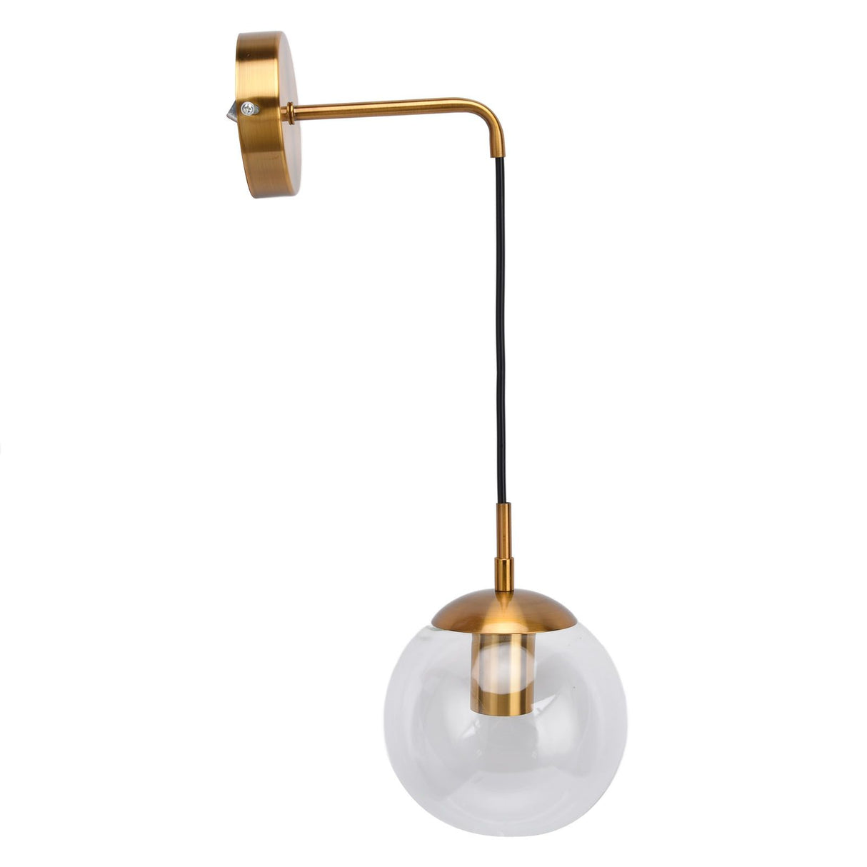 Modern Retro Wall Lamp Decorative Minimalis Glass Ball E27 Wall Light for Living Room Bedroom Study 110‑240V