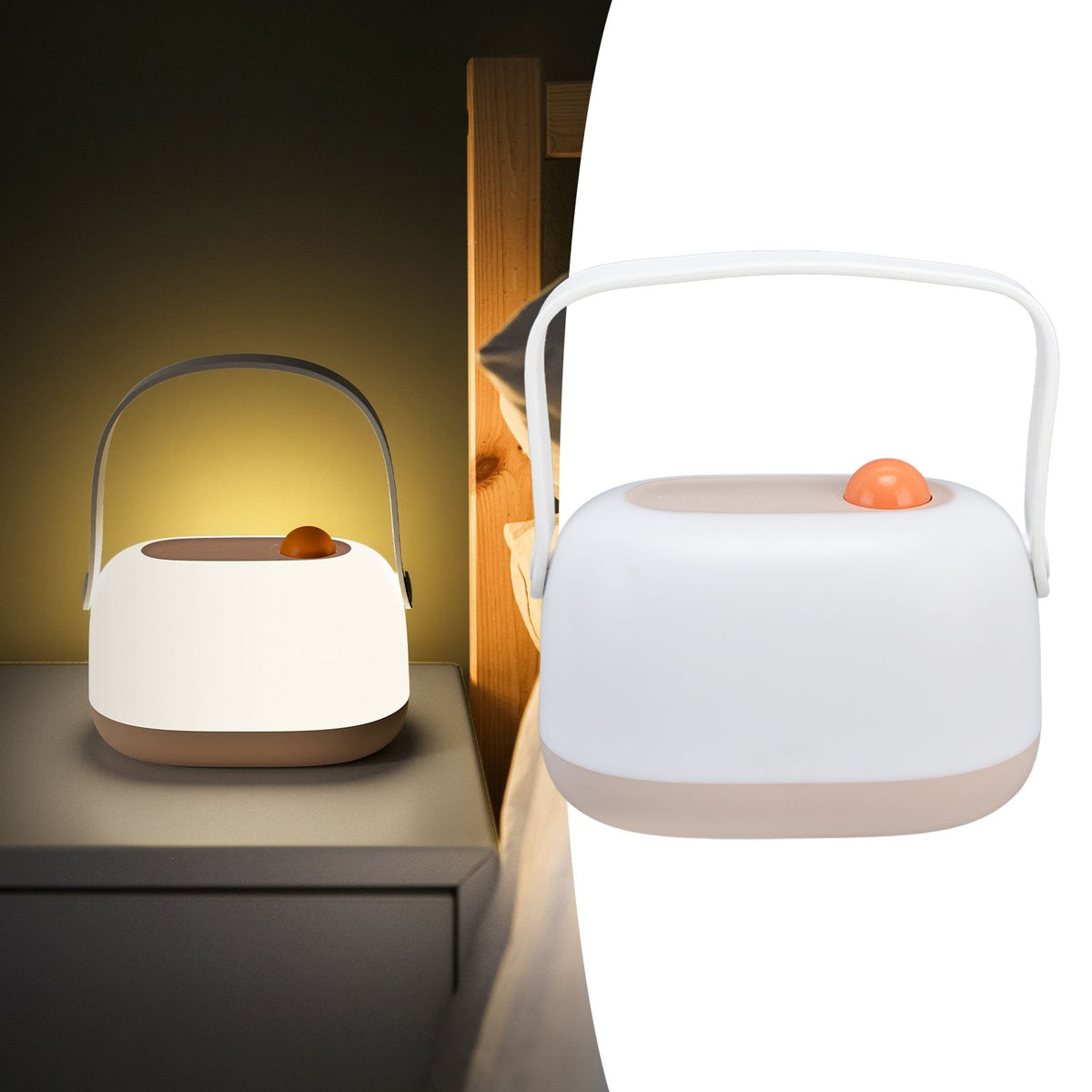 Nursery Night Light LED 3000K Color Temperature Warm White Portable Easy Rechargeable Stepless Dimming Night Light Lamp