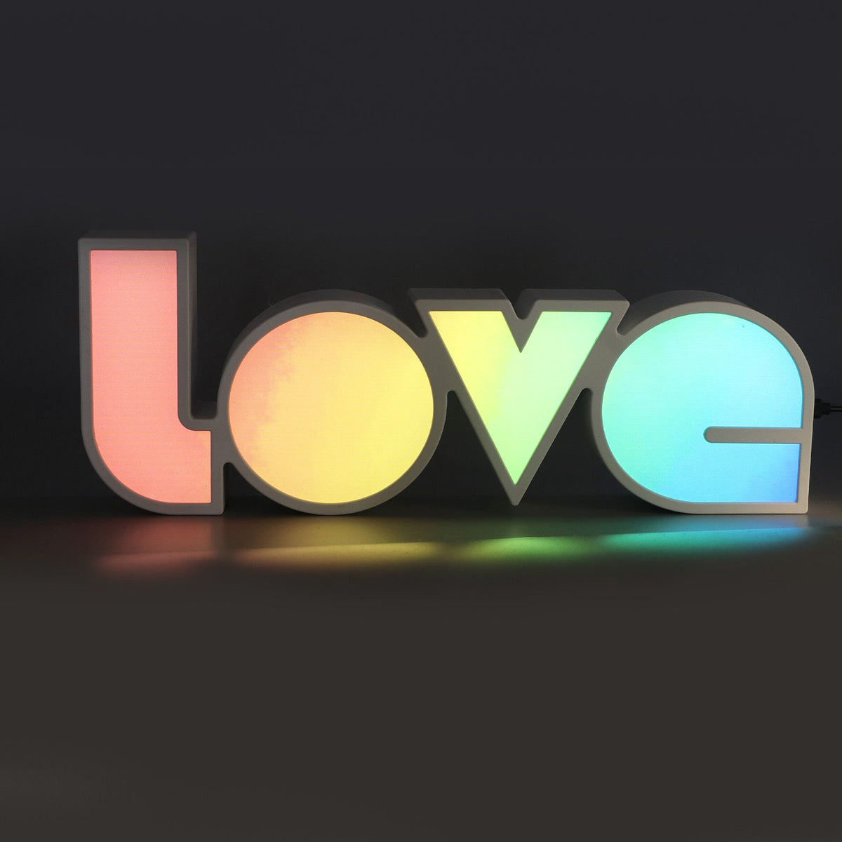 Love Letter Night Light Hangable Decorative Desktop LED Neon Lamp for Wedding Party BedroomGradients